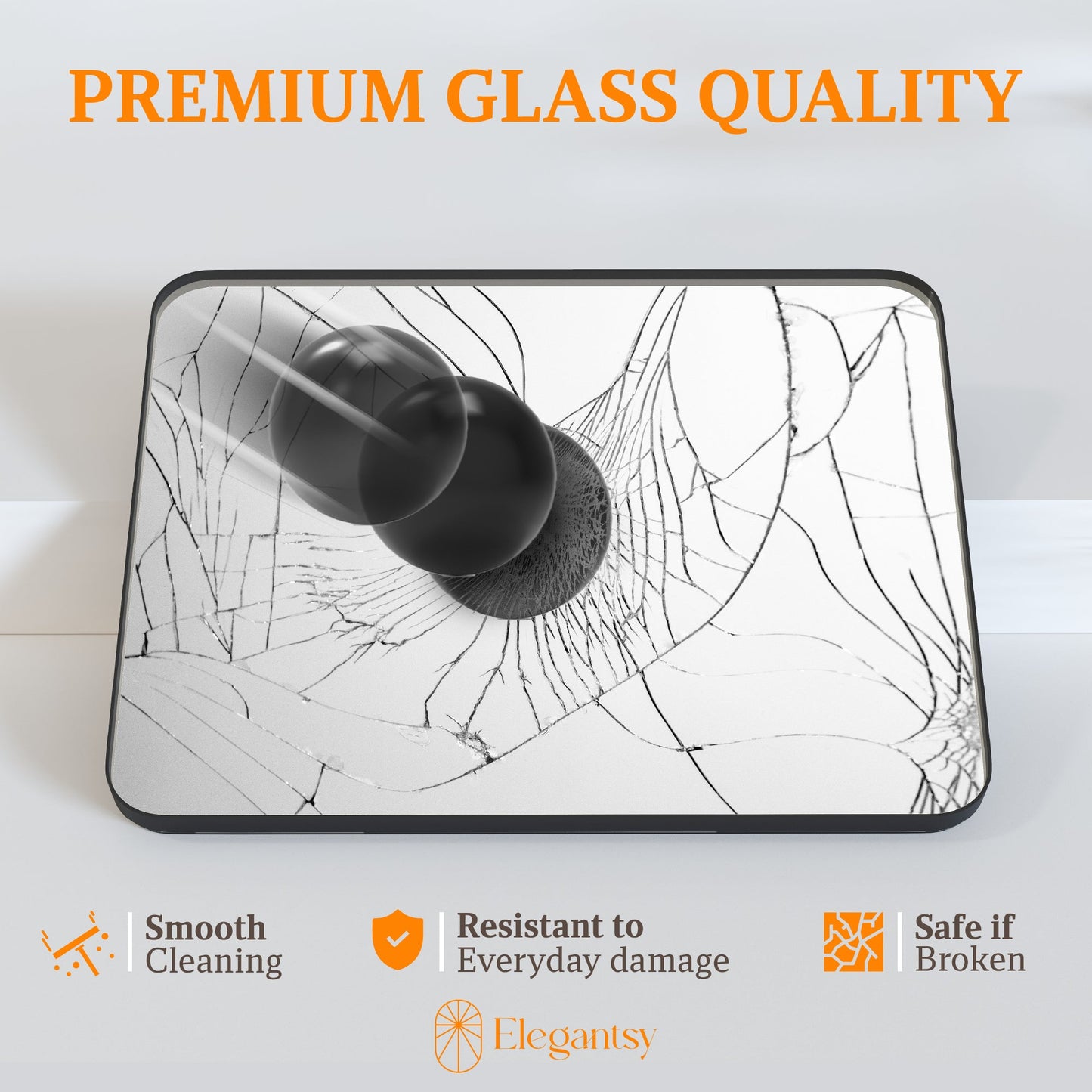 Elegantsy 40x30 Black Bathroom Mirror